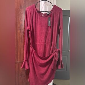 NWT Lulu's Rich Burgundy Dress